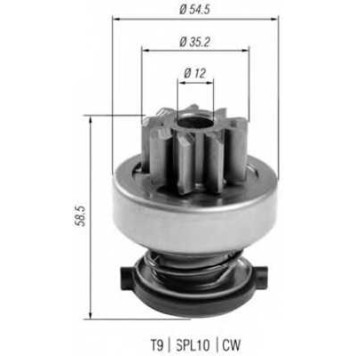 Ведущая шестерня стартера MAGNETI MARELLI AMB0400 / 940113020400