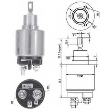 Тяговое реле стартера MAGNETI MARELLI AME0127 / 940113050127