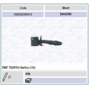 Выключатель на колонке рулевого управления MAGNETI MARELLI DA42385 / 000042385010-1