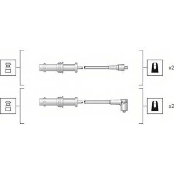 Комплект проводов зажигания MAGNETI MARELLI MSK1152 / 941318111152