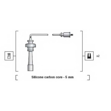 Комплект проводов зажигания MAGNETI MARELLI MSK1191 / 941318111191-1