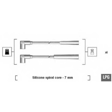 Комплект проводов зажигания MAGNETI MARELLI MSK582 / 941095100582