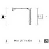 Комплект проводов зажигания MAGNETI MARELLI MSK618 / 941095800618