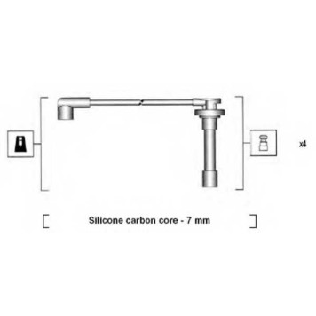 Комплект проводов зажигания MAGNETI MARELLI MSK816 / 941255060816