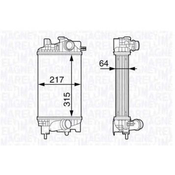 Интеркулер MAGNETI MARELLI MST301 / 351319203010