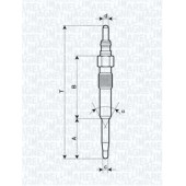 Свеча накаливания MAGNETI MARELLI UC01F / 062900038304
