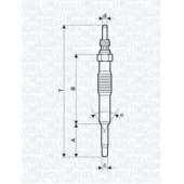 Свеча накаливания MAGNETI MARELLI UC30A / 062900027304