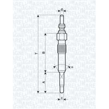 Свеча накаливания MAGNETI MARELLI UC31A / 062900028304