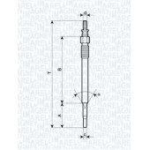 Свеча накаливания MAGNETI MARELLI UY1A / 062900022304