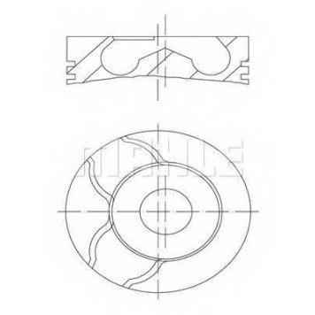 Поршень MAHLE ORIGINAL 001 01 01