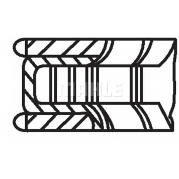 Комплект поршневых колец MAHLE ORIGINAL 001 24 N0-2