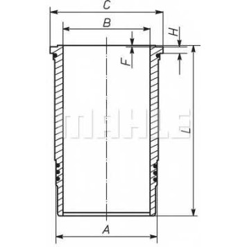 Гильза цилиндра MAHLE ORIGINAL 001 WN 21