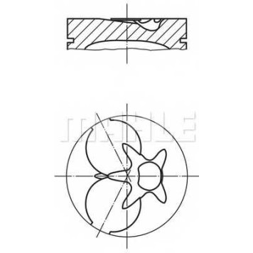 Поршень MAHLE ORIGINAL 002 93 02