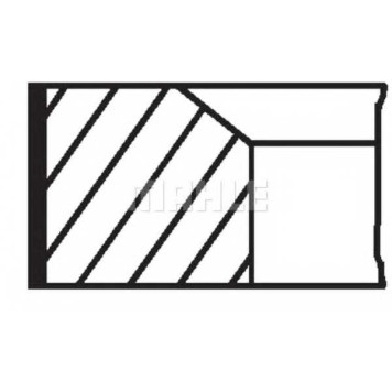 Комплект поршневых колец MAHLE ORIGINAL 003 01 N0