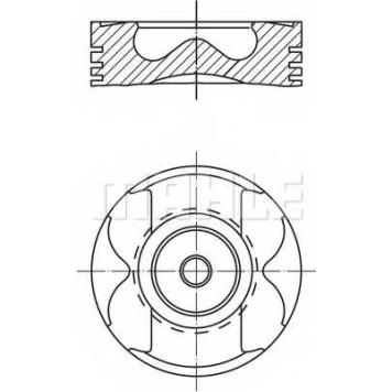 Поршень MAHLE ORIGINAL 004 59 02