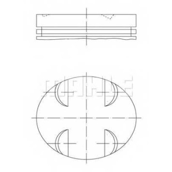 Поршень MAHLE ORIGINAL 005 24 01
