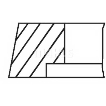 Комплект поршневых колец MAHLE ORIGINAL 009 13 V2-1