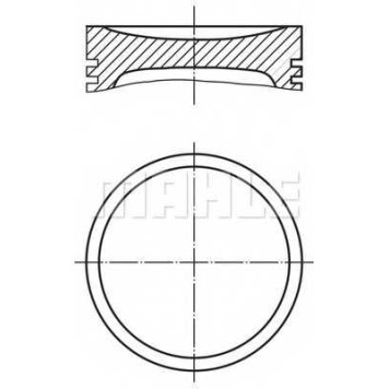 Поршень MAHLE ORIGINAL 009 24 00