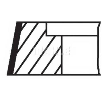 Комплект поршневых колец MAHLE ORIGINAL 009 34 N0-1
