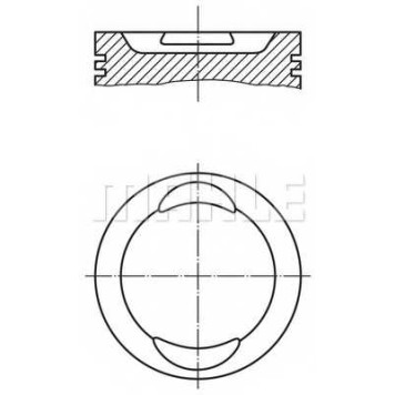 Поршень MAHLE ORIGINAL 009 41 00