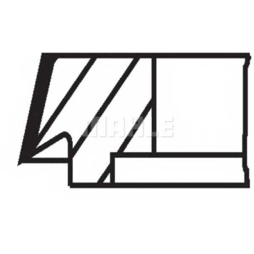 Комплект поршневых колец MAHLE ORIGINAL 009 68 N0-1