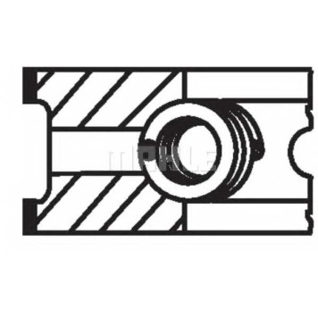 Комплект поршневых колец MAHLE ORIGINAL 009 70 N0-2