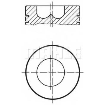 Поршень MAHLE ORIGINAL 009 86 00