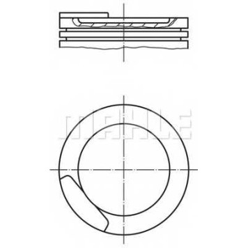 Поршень MAHLE ORIGINAL 011 08 00