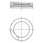 Поршень MAHLE ORIGINAL 011 08 11