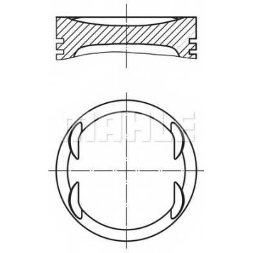 Поршень MAHLE ORIGINAL 011 69 00
