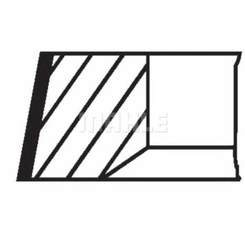 Комплект поршневых колец MAHLE ORIGINAL 014 82 N1-1