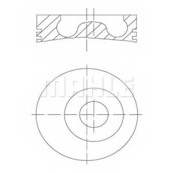 Поршень MAHLE ORIGINAL 015 05 00