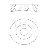 Поршень MAHLE ORIGINAL 016 07 00