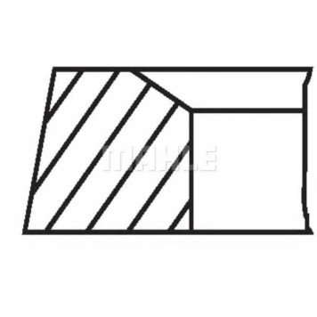 Комплект поршневых колец MAHLE ORIGINAL 021 01 V0-1