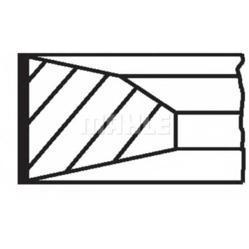 Комплект поршневых колец MAHLE ORIGINAL 022 12 N0