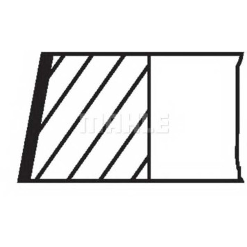 Комплект поршневых колец MAHLE ORIGINAL 028 RS 00130 0N1-1
