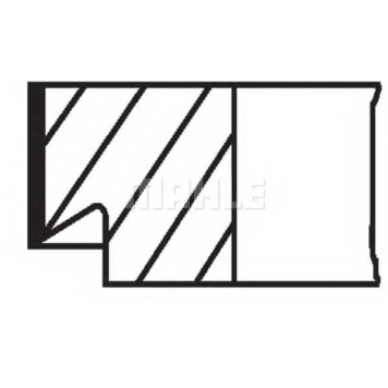 Комплект поршневых колец MAHLE ORIGINAL 029 65 N0-1