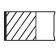 Комплект поршневых колец MAHLE ORIGINAL 030 20 V1