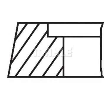 Комплект поршневых колец MAHLE ORIGINAL 030 31 N0-1