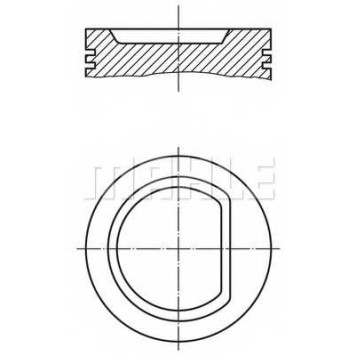 Поршень MAHLE ORIGINAL 030 32 00