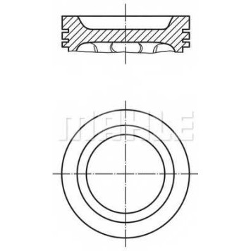 Поршень MAHLE ORIGINAL 030 34 00