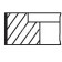 Комплект поршневых колец MAHLE ORIGINAL 030 48 N2