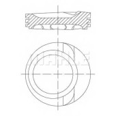 Поршень MAHLE ORIGINAL 030 68 01