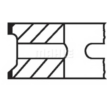 Комплект поршневых колец MAHLE ORIGINAL 034 18 N0-2