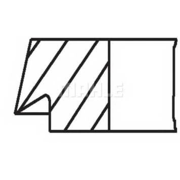 Комплект поршневых колец MAHLE ORIGINAL 034 89 N2-1