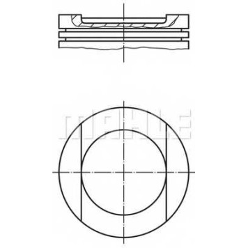 Поршень MAHLE ORIGINAL 034 98 00