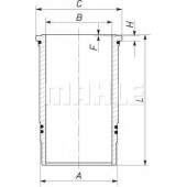 Гильза цилиндра MAHLE ORIGINAL 037 LW 00100 001
