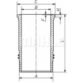 Гильза цилиндра MAHLE ORIGINAL 037 WN 35