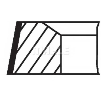 Комплект поршневых колец MAHLE ORIGINAL 038 01 N0-1