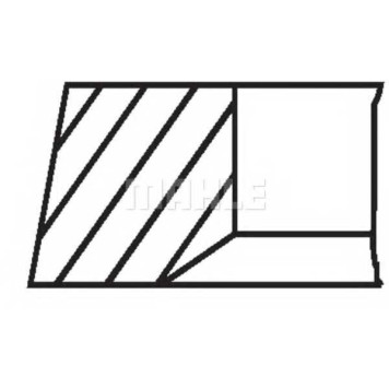 Комплект поршневых колец MAHLE ORIGINAL 038 32 N0-1